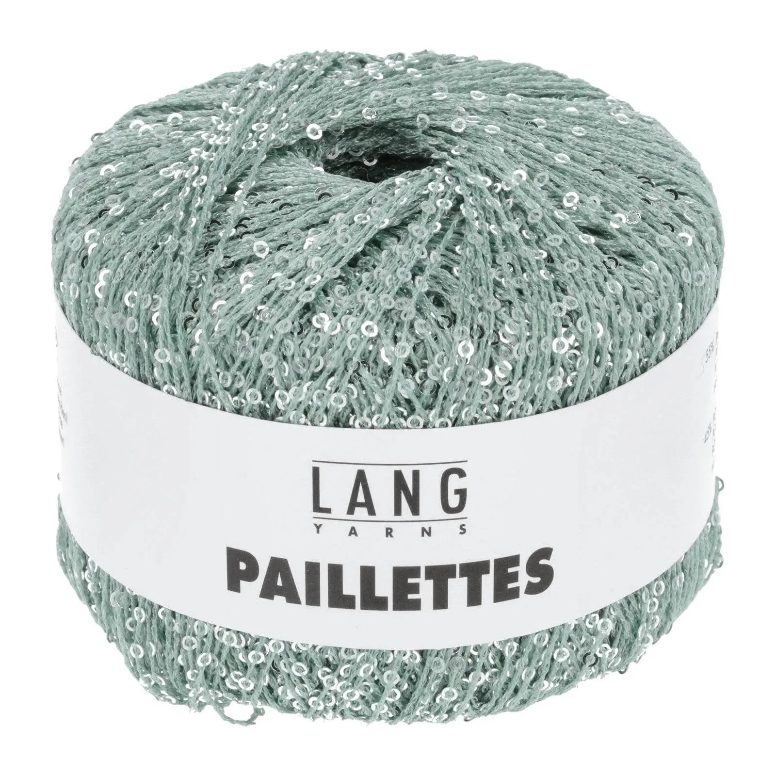 PAILLETTES - LANG YARNS - 0072 - ACQUA/PAILLETTES ARGENTO - LacariaRicami.Store