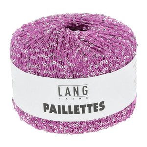 PAILLETTES - LANG YARNS - 0085 - FUCSIA/PAILLETTES ARGENTO- LacariaRicami.Store