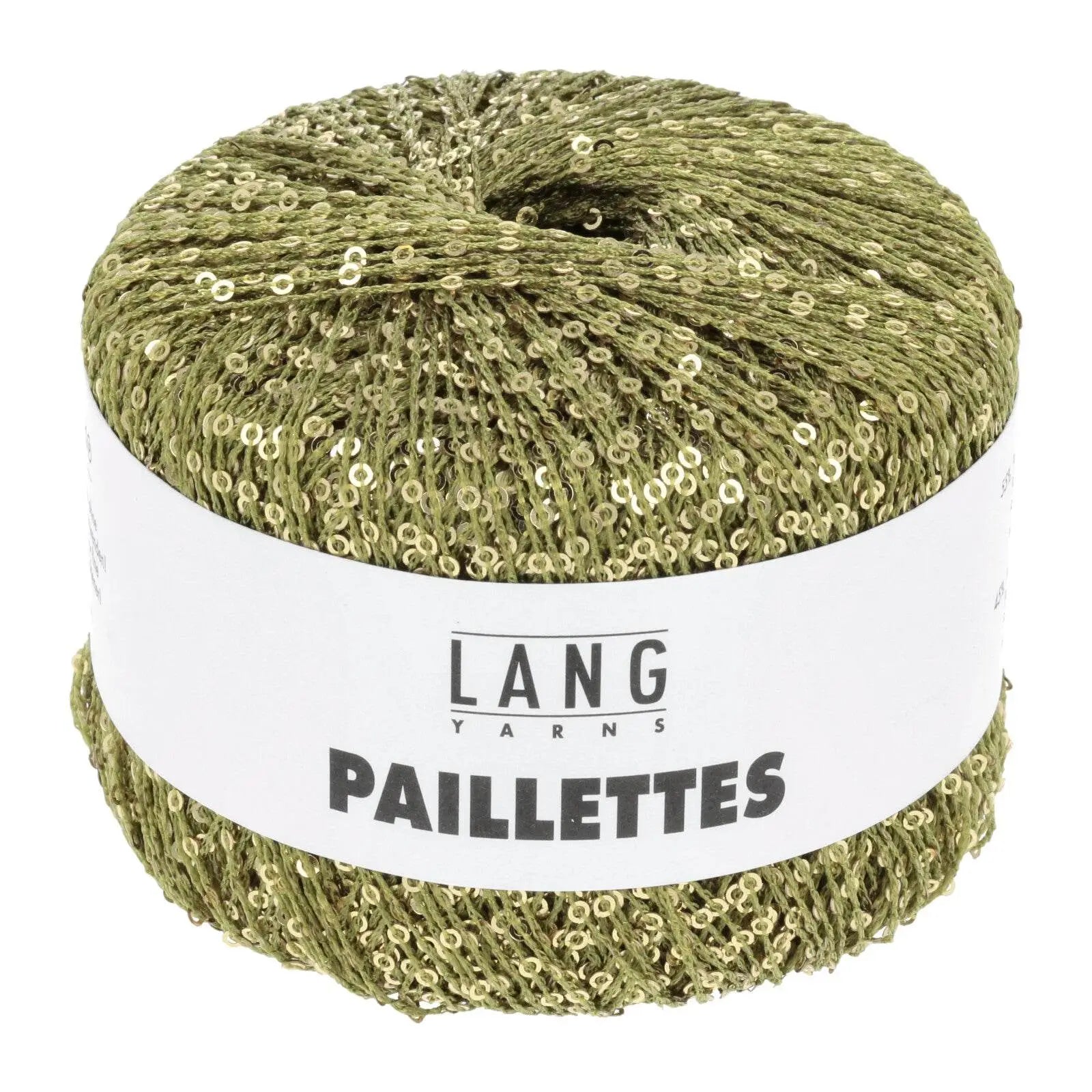 PAILLETTES - LANG YARNS - 0097 - VERDINO/PAILLETTES ORO - LacariaRicami.Store