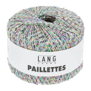 PAILLETTES - LANG YARNS - 0101 - BIANCO/PAILLETTES MULTICOLOR - LacariaRicami.Store