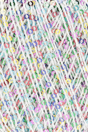 PAILLETTES - LANG YARNS - 0101 - BIANCO/PAILLETTES MULTICOLOR - LacariaRicami.Store