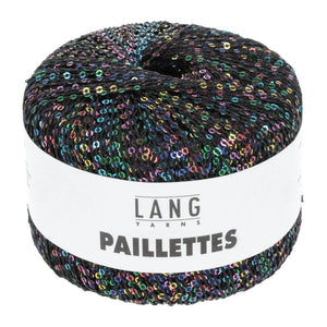 PAILLETTES - LANG YARNS - 0104 - NERO/PAILLETTES MULTICOLOR - LacariaRicami.Store