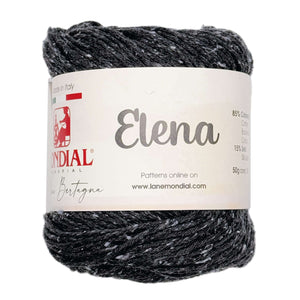 Cotone ELENA - MONDIAL - Colore: 437 - NERO - by LacariaRicami.Store