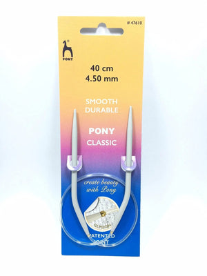 FERRI CIRCOLARI 40 CM - Pony - Colore: 4,5 mm - Lunghi 40 Cm - by LacariaRicami.Store