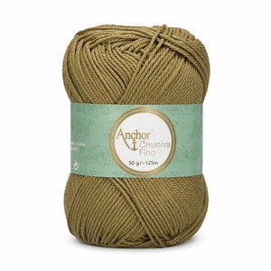 Cotone CREATIVA FINO - ANCHOR - Colore: 0395 - VERDE OLIVA - by LacariaRicami.Store