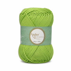Cotone CREATIVA FINO - ANCHOR - Colore: 0418 - VERDE PISTACCHIO - by LacariaRicami.Store