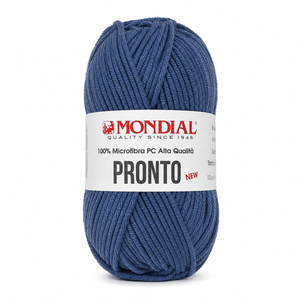 Lana PRONTO NEW - MONDIAL - Colore: 465 - DENIM - by LacariaRicami.Store