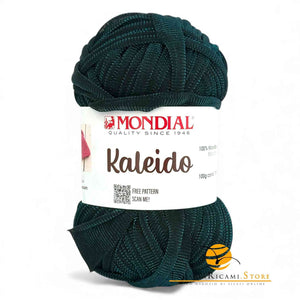 Microfibra KALEIDO - MONDIAL 483 - VERDONE NERO - LacariaRicami.Store