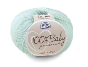 Lana 100% BABY 3 - DMC 81 - VERDE ACQUA - LacariaRicami.Store