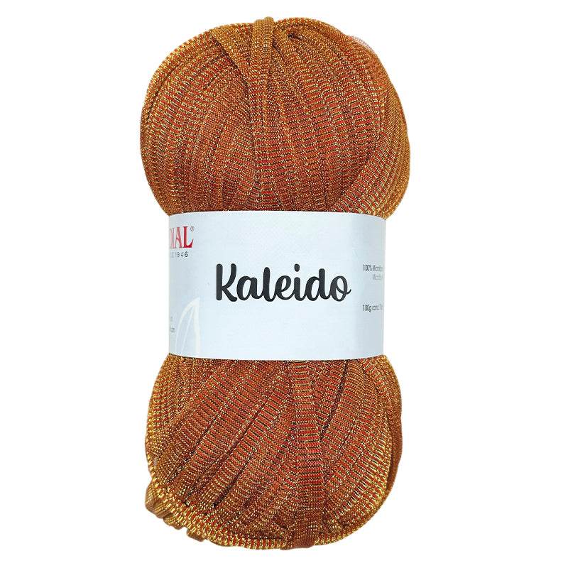 Microfibra KALEIDO - MONDIAL - 489 - ARANCIO/ORO - LacariaRicami.Store