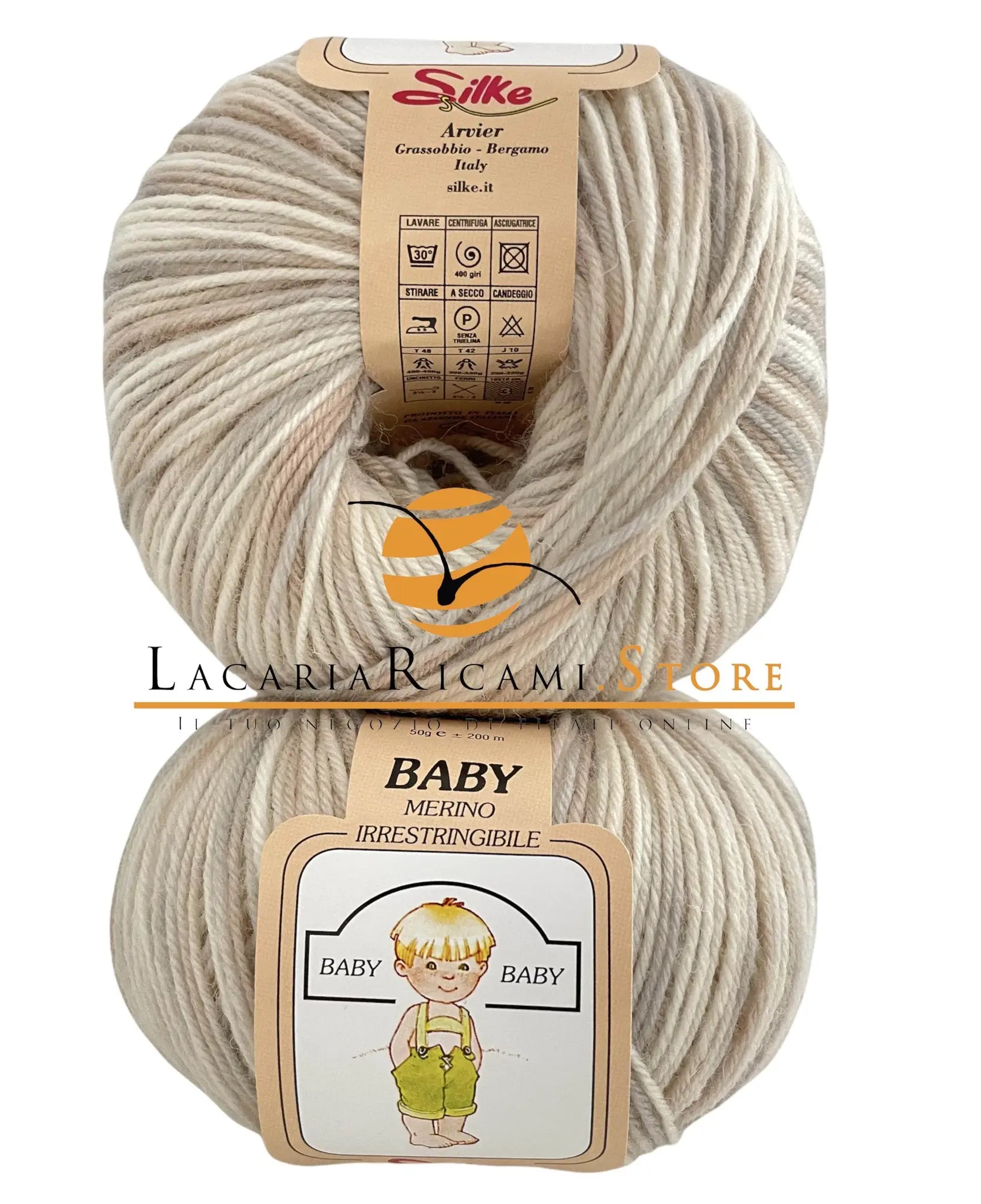 Lana Baby Print - Silke - - LacariaRicami.Store