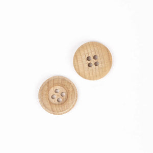 Bottone LEGNO DI FAGGIO - Colore: 20 mm - by LacariaRicami.Store