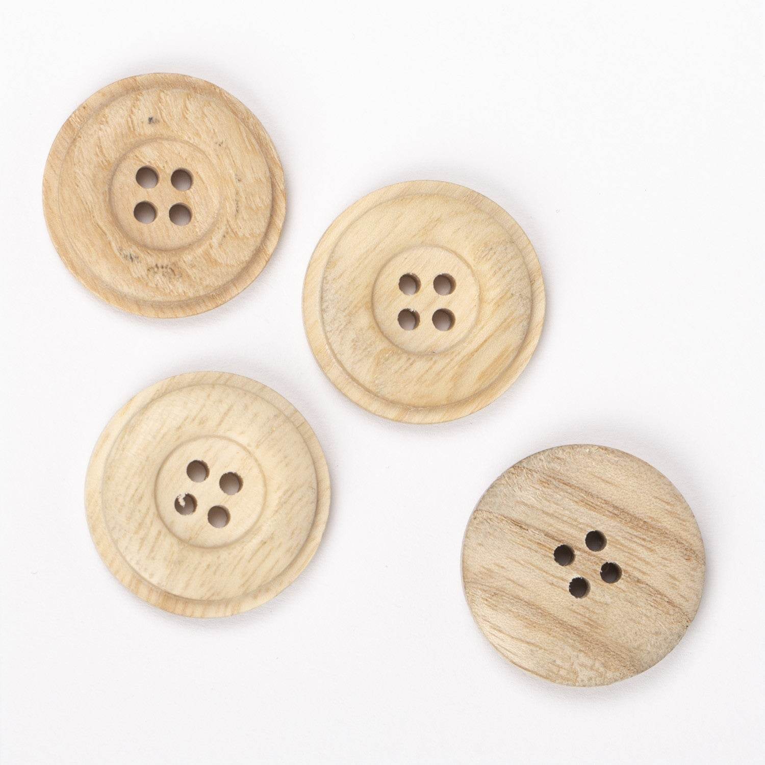 Bottone LEGNO DI FAGGIO - - LacariaRicami.Store