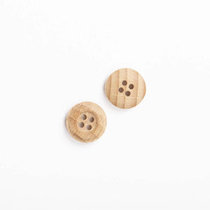 Bottone LEGNO DI FAGGIO - Colore: 15 mm - by LacariaRicami.Store