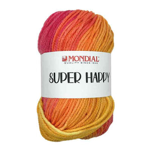 Microfibra SUPER HAPPY - MONDIAL - Colore: 523 - GIALLO ARANCIO FUXIA - by LacariaRicami.Store