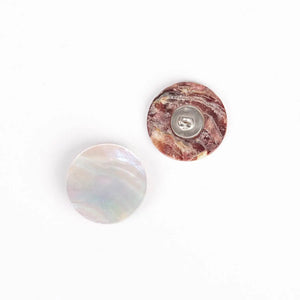 Bottone Di Conchiglia CON ANELLO - Colore: 20mm - by LacariaRicami.Store