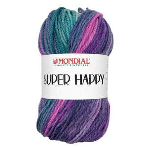 Microfibra SUPER HAPPY - MONDIAL - Colore: 526 - TURCHESE VIOLA BLUETTE - by LacariaRicami.Store