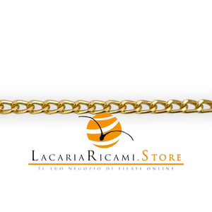 CATENA per Borse - LacariaRicami.Store - 530 ALLUMINIO DIAMANTATA - 4 mm ORO