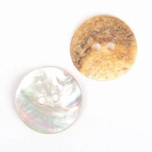 Bottone Di Conchiglia CONCAVO – 34mm - Colore: - by LacariaRicami.Store