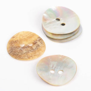 Bottone Di Conchiglia CONCAVO – 34mm - Colore: - by LacariaRicami.Store