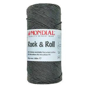 Cotone ROCK & ROLL - MONDIAL 540 - NERO - LacariaRicami.Store