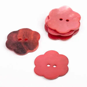 Bottone Di Conchiglia FIORE - 25mm - Colore: - by LacariaRicami.Store