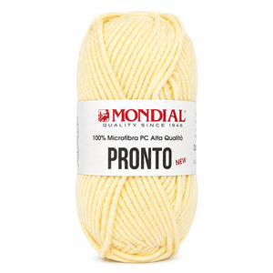 Lana PRONTO NEW - MONDIAL - Colore: 604 - PULCINO - by LacariaRicami.Store