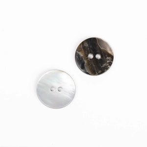 Bottone Di Conchiglia TONDO - 20mm - Colore: RAGGIO DI LUNA - by LacariaRicami.Store
