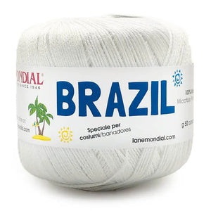 Cotone Brazil - MONDIAL - Colore: 620 - BIANCO - by LacariaRicami.Store