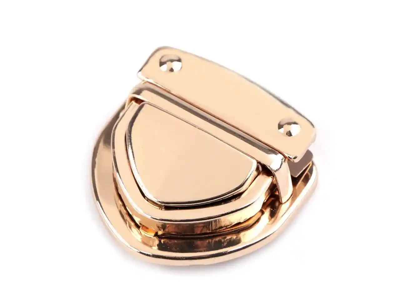 CHIUSURA a pulsante per BORSA - 45 x 45 mm ORO ROSA - LacariaRicami.Store