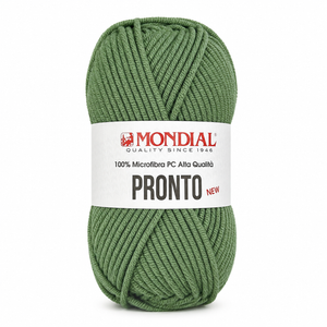 Lana PRONTO NEW - MONDIAL - Colore: 636 - VERDE SALVIA CHIARO - by LacariaRicami.Store