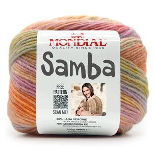 Lana SAMBA - MONDIAL 646 - ACE GIALLO ROSA AZZURRO - LacariaRicami.Store