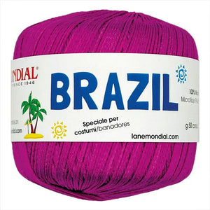 Cotone Brazil - MONDIAL - Colore: 647 - CICLAMINO - by LacariaRicami.Store