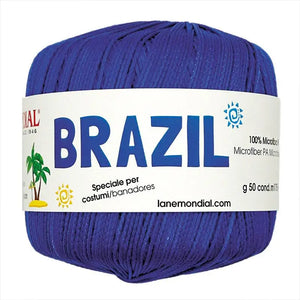 Cotone Brazil - MONDIAL - Colore: 649 - BLU CINA - by LacariaRicami.Store
