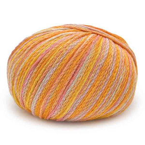 Cotone GAUDI - MONDIAL - Colore: 652 - ARANCIO ACQUA ROSA GIALLO - by LacariaRicami.Store