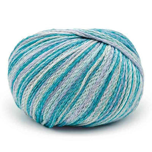Cotone GAUDI - MONDIAL - Colore: 657 - PAVONE MALDIVE SABBIA LILLA - by LacariaRicami.Store