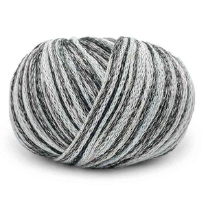 Cotone GAUDI - MONDIAL - Colore: 659 - NERO GRIGIO AZZURRO ROSINO - by LacariaRicami.Store