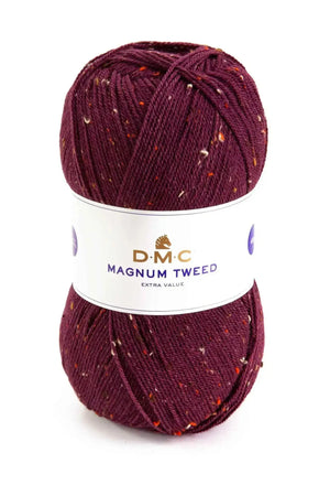 Lana Magnum TWEED - DMC - Colore: 663 – BORDEAUX TWEED - by LacariaRicami.Store