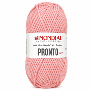 Lana PRONTO NEW - MONDIAL - Colore: 696 - ROSA PEONIA - by LacariaRicami.Store