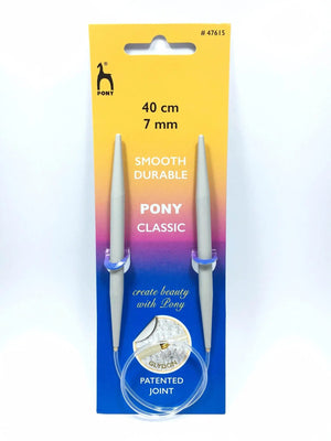 FERRI CIRCOLARI 40 CM - Pony - Colore: 7,0 mm - Lunghi 40 Cm - by LacariaRicami.Store