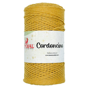 Cordino CORDONCINO - MONDIAL - Colore: 724 - MOSTARDA - by LacariaRicami.Store