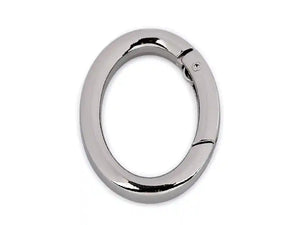 MOSCHETTONE OVALE 28X38 mm - Colore: ARGENTO - by LacariaRicami.Store