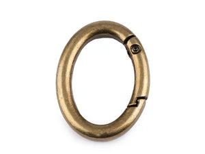 MOSCHETTONE OVALE 28X38 mm - Colore: BRONZO - by LacariaRicami.Store