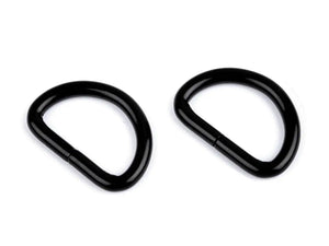 Passanti Metallici 35x25 mm - Colore: NERO - by LacariaRicami.Store