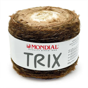 Lana TRIX - MONDIAL - Colore: 753 - PANNA CAFFÉ CASTAGNA - by LacariaRicami.Store