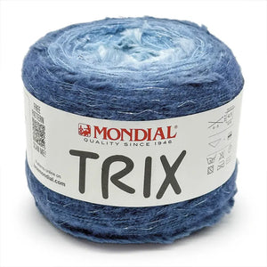 Lana TRIX - MONDIAL - Colore: 760 - AZZURRO BLU DENIM - by LacariaRicami.Store