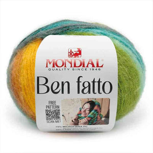 Lana BEN FATTO - MONDIAL - Colore: 777 - ZUCCA ACQUA VERDE - by LacariaRicami.Store