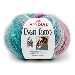 Lana BEN FATTO - MONDIAL - Colore: 781 - VINACCIA VERDE - by LacariaRicami.Store
