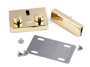 Chiusura A SCATTO 46x32 mm - Colore: ORO - by LacariaRicami.Store