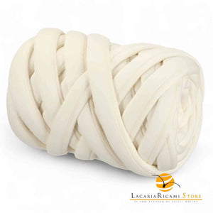 Filato Imbottito MARSHMALLOW - Colore: 810883 - COTONE PANNA - by LacariaRicami.Store